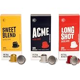 Petra Roasting Co. Sweet Blend, Long Shot, Acme Kaps&uuml;l Kahve 30 Adet (3 Paket)