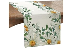 Aitsite Zielony bieżnik na stół, lato, wiosna, dekoracja stołu, do użytku wewnątrz i na zewnątrz, urlop, impreza, dekoracja eukaliptusa, 40 x 180 cm