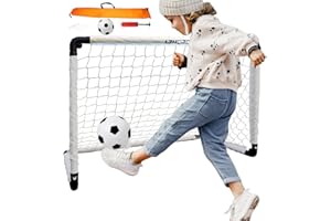 LZHDZQD Football Goal, Mini Portable Foldable Goals, Small Goal Posts for Toddlers, Kids Football Goals for the Garden + Indoor + Outdoor, Children Toy for Halloween + Christmas + Birthday Gifts
