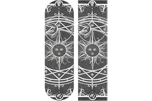 MNSRUU Magic Circle Feuille de papier abrasif pour skateboard 22,9 x 83,8 cm