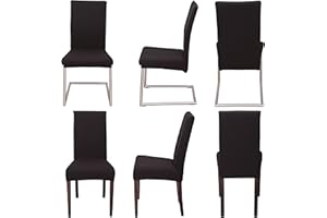 ‎STABOOS Staboos Stuhlhussen 6er Set - Hochwertige und elastische Stuhlhussen für Swingstühle - Pflegeleichte Stuhlbezüge & Hussen für Stühle - Perfekter Stuhlbezug 6er Set - ÖKO TEX Zertifiziert - Schwarz