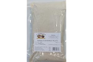 DRYFRUIT L'AGRESTE - FARINA DI MANDORLE PELATE CRUDE - Origine ITALIA - PRIMA SCELTA - Confezione da 1 Kg sottovuoto