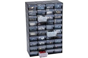 GARLAND 40 Multi Drawer Plastic Storage Cabinet For Home Garage or Shed