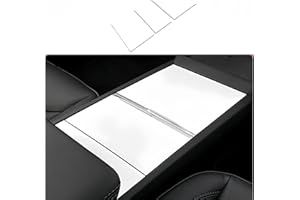 frani Center Console Wrap (White Edition) Designed for Tesla Model 3 Highland 2024-2026/Model Y Juniper 2025-2026,Tesla Center Console Cover for Model 3/Y Refresh