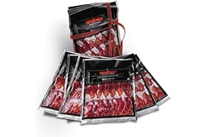 andreu - Centro de Paleta de Bellota Ibérica loncheado y envasado al vacío en sobres de 150gr - La parte más melosa y tierna de la paletilla. Jamón ibérico de bellota en Sobres… (Pack 7 sobres)