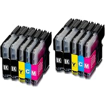 Amaprint 5 XL Tintenpatronen Kompatibel Mit Brother LC1100 – Schwarz, Je 15 Ml, Für Viele Druckermodelle