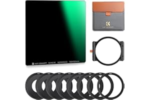 Square ND1000 Filter with Holder kit, K&F CONCEPT 100mm 10-Stop ND Filters HD Multi-Coating Glass Waterproof Neutral Density Filter 100X100mm with 8* Adapter Ring