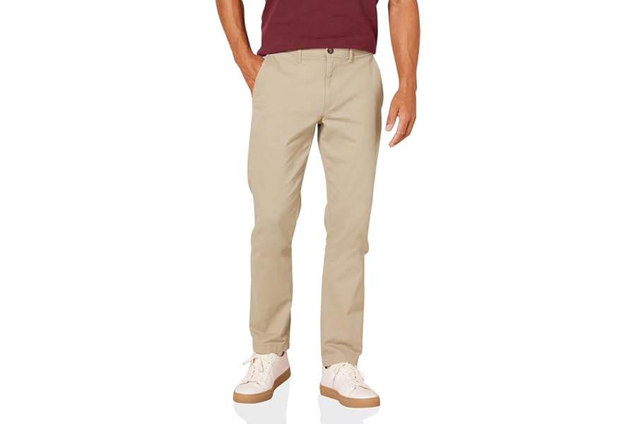 Amazon Essentials Men's Slim-Fit Casual Stretch Chino Trousers