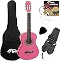 Tiger Guitare classique 3/4 avec accessoires Rose jasmin