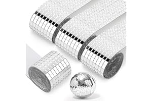 NVIYAM 6400 Stück Selbstklebende Mini Spiegel, Mini Mosaik Spiegelfliesen, 5x5mm Mosaikfliesen Quadratische, Mosaik Spiegelfliesen Aufkleber Glas für Bad Küche Wohnzimmer Dekoration