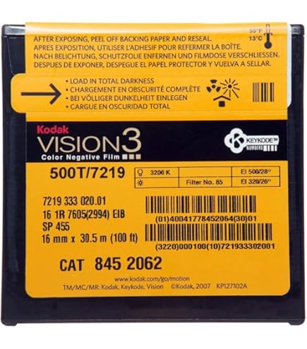 16mm/100ft／コダックvision3 250D カラーネガティブフィルム Kodak 16mm Vision3 100ft (33m) 250D/7207 : Amazon.in: Electronics