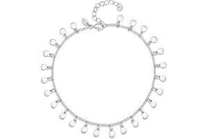 Amberta Tobillera con Colgantes para Mujer en Plata de Ley 925