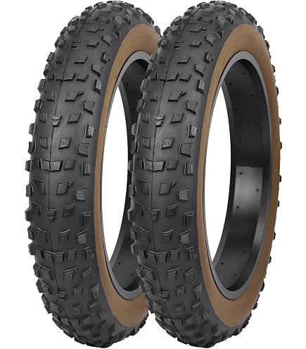 ECOVELO Fatbike-Reifen 20x4.00 – 2 Reifen + 2 Schläuche, Für E-Bike & Fatbike, CST BIG BOAT Profil