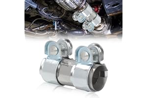 BCUUOZEEING Doppia fascetta di scarico Ø 55 mm x 125 mm, fascetta di scarico in acciaio inox, morsetti di scarico con doppia fascetta, fascetta di scarico universale