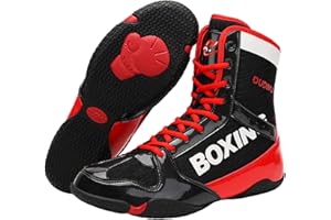 GOLDENEAMEISEN Unisex Boxing Shoes,Breathable Boxing Shoes,Boxing Boots,Breathable,Lightweight Non-Slip,Rubber Sole,Have Good Grip and Ankle Protection,for Gym Bodybuilding Kickboxing Sparring