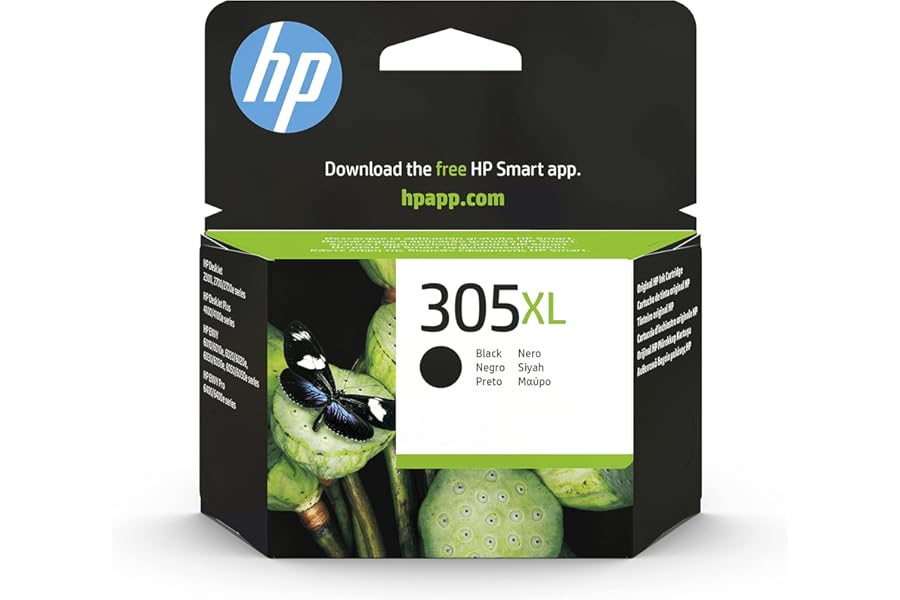HP 3YM62AE 305XL High Yield Original Ink Cartridge, Black, (Pack of 1) Packaging may vary