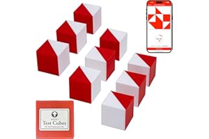 PrfcNL IQ-Testwürfel (Natural Edition) – 9 Kohs-Würfel, Übung für Block Design Test, WAIS IV und WISC V Tests