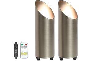 Monsing LED Spotlichter Bilderlichter Akzentlichter Wandlampe mit Schalter und Stecker 5W 3000K Akzentbeleuchtung, Umgebungslicht für Zuhause, Pflanzen, Bilder, Timer-Dimmschalter(Gold-3000K)