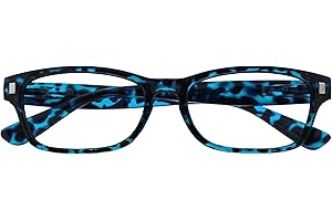 OPULIZE The Reading Glasses Company Blue Tortoiseshell Readers Mens Womens Spring Hinges R10-3 +2.00