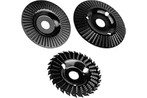 NIZIRIOO 3 discos de lijado de madera de 125 mm, lijadora angular de madera, disco para tallar madera, disco de desbaste de madera, para lijar, materiales de madera, pulir, cortar