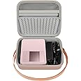 casmilee Hard Case for Canon SELPHY CP1500/CP1300/CP1200 Mini Mobile Photo Printer and Colour Ink Paper Set with Adjustable Shoulder Strap - Bag Only, pink, L, Fashion