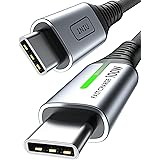INIU Cavo USB C USB C 100W, 2m Cavo USB Type-C PD 5A Ricarica Rapida QC 4.0 Nylon Cavo Tipo C Caricabatterie Cellulare per iP