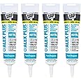 Dap 18128 Alex Plus Acrylic Latex Caulk Plus Silicone 5.5-Ounce - 4 Pack