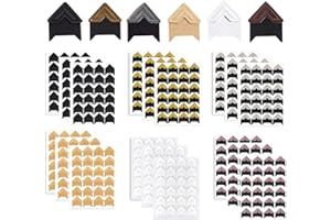 mengger Fotoecken Selbstklebend, 432 stück transparent fotoalbum Foto Ecken Aufkleber Papier für Scrapbooking Sammelalbum Erinnerungsbuch Tagebuch Bilderalbum fotokleber selbstklebend