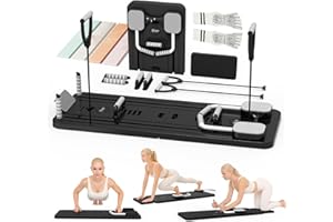 ‎NORTHDEER Northdeer Pilates Reformer, 2025 Upgraded klappbares Pilates Board, Multifunktionales 8 in 1 Pilates Set für Zuhause Fitness