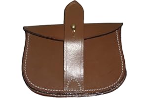 WARREPLICA Segunda Guerra Mundial ejército británico Sam Browne Cuero de la munición de la Bolsa de la Correa Color Marrón