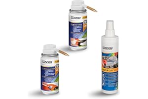 STOCKER - Kit Manutenzione Professionale per Forbici a Batteria - Olio Spray, Grasso Lubrificante, Detergente - 3 Pezzi