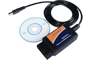 DEZANYC ELM 327 OBD2 USB 327 OBDII Adapter With PIC18F25K80 OBD2 Scanner Auto Diagnostic Tool