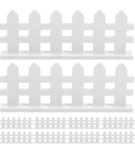YARNOW Mini Lattenzaun Aus Bambus – Ca. 24,5 X 2 Cm – Deko Für Feengarten, Bonsai Oder Tischlandschaft