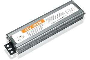 ZAKVOP 12V 8.5A 100W, 12V LED Driver 100W 8.5A, LED 12v power supply, 240v to 12v transformer, Constant Voltage Driver Adapter, Low Voltage 12v transformer for LED Strip Light, LED Bulbs and Ring Doorbell