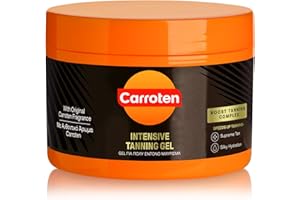 Carroten Intensive Tanning Gel 150 ml - Tan Accelerator with Coconut Oil and Vitamin A & E - Sunbed Tanning Accelerator - Sunscreen without SPF