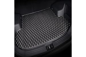 FIXCOR Leather Car Boot Mat for MG HS 2018-2023, Waterproof Rear Trunk Liner, Anti-Scratch Auto Cargo Protector Tray Cover, Dog Friendly Styling Accessory,Black