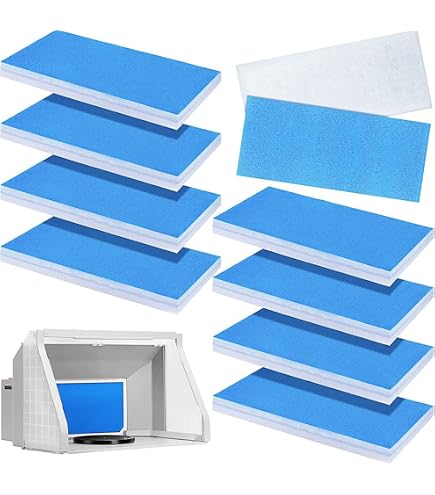 Paint Booth Filter Roll – 1x1 Meter, 20mm Thick Fiberglass Paint Arrestor For Spray Booth Exhaust & Air Filtration