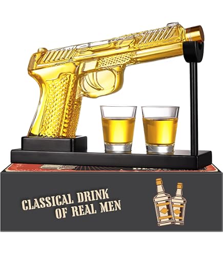 Ski Gondel Dekanter & 2 Gläser – 100 Unzen (2,84 L), Whiskey/Wein, Winter-Deko, Geschenk Für Skifahrer