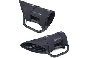 GPCA - GP Grip LITE Grab Handle, Aluminum Metal, Patented Roll Bar for Jeep Wrangler 4xe, JL, JT, JK, Sport, Sahara and Rubicon 4DR/2DR 2007-2023, 1 Pair, Jet Black