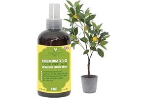 GARDENNOVA Proffesional Lemon Tree Spray Fertilizer Mist for Home Gardening | 3-1-2 Gentle Blend Mist for Healthy Leaves & Growth | Essential Nutrients for Lemon Trees - 8oz