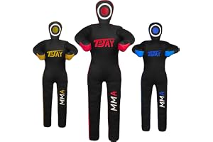 T=JAY MMA Standposition Grappling Dummy für Jiu Jistu Brazilian BJJ, Wrestling, Judo Karate Werfen und Dummy zur Unterwerfung, UNGEFÜLLT