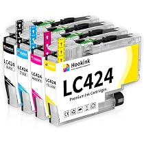 Kuva LC424 Tintenpatronen Kompatibel Für Brother Drucker – 4er Pack Schwarz & Farbig