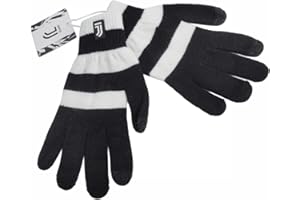 JUVIR|#JUVENTUS FC, Guanto Touch Screen Nessun Genere, nerogrigiobianco, XL