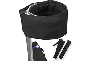 BBTISG 2 Pcs Drywall Stilt Straps, Adjustable Straps Stretchy Cable Tie Reusable Securing Strap Thick Padded Stilt Strap Leg Bands for Drywall, Painting, Insulation