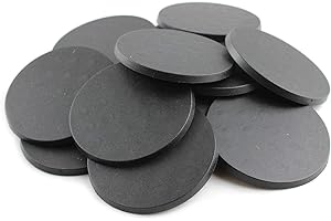 War World Gaming | Peanas Redondas y Planas de plástico 50mm Multiusos | Paquete de 20 | 28mm Wargaming Miniaturas & Figuras