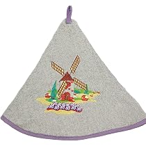 Torchon Rond Lavande - 100% Coton, Ultra Absorbant & Stylé !