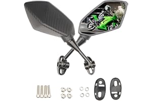 Letgoing Motorcycle Rearview Mirrors E-Mark Approved Racing Motorcycle Rearview Mirror 360 Degree Rotatable for GT125R/250R/650R/650S CBR600RR/600 F4 F4I/1000RR /250R Ninja 250R