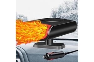 XTHom 12V Car Heater - Portable Car Heaters for Vehicle, Car Heater That Plugs Into Cigarette Lighte, 2 in 1 Heating & Cooling Fast Windshield Defrost Defogger
