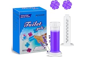 ‎AEOOZGR Blume Stempel WC-Frische, WC-Reiniger Dispenser mit 12 Zählen Briefmarken Air Auffrischung Duft Und Desodorierende Sauber (Lavendel)