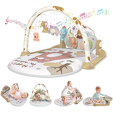 Giochi Neonato 3-6 Mesi Coperta Attività Happy Dino Fehn Con Giocattoli  Rimovibili Tappeto Per Neonati Giochi Sensoriali